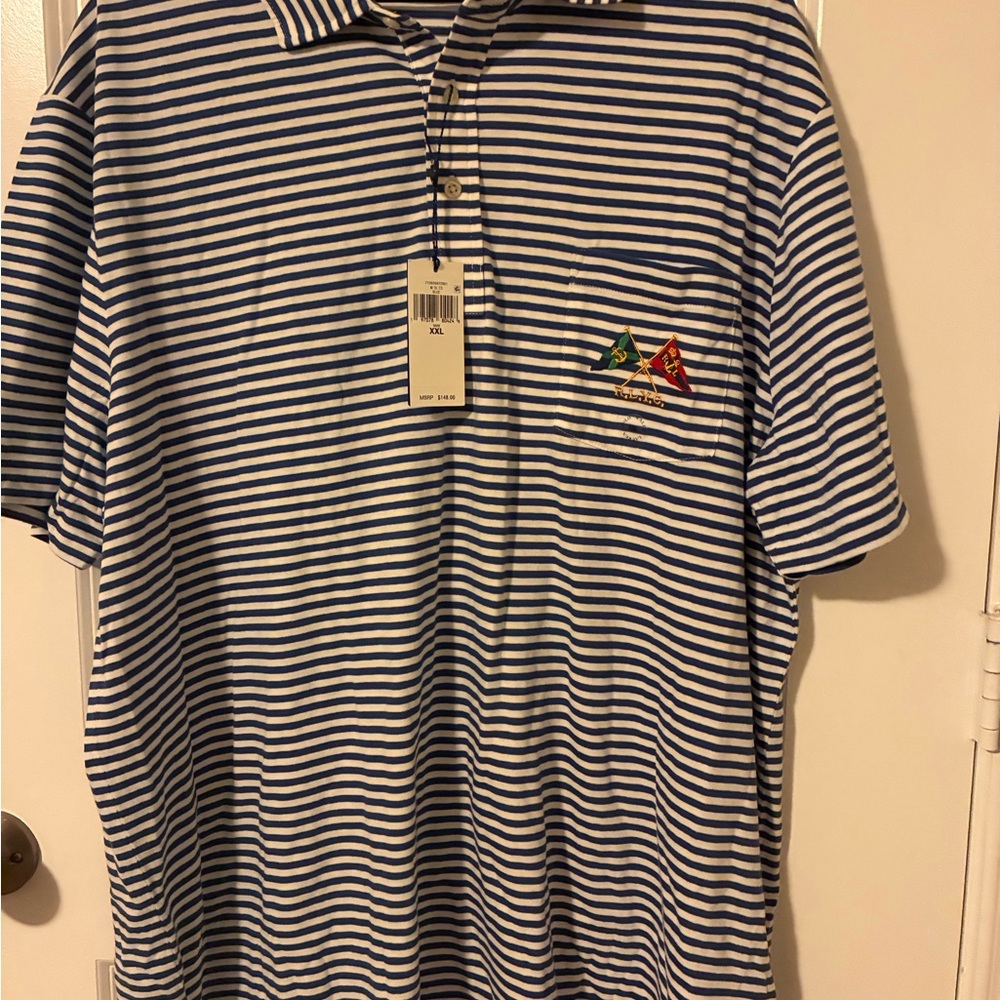 Striped Polo Shirt- by Ralph Lauren XXL